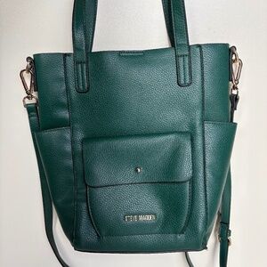 Steve Madden Vegan Leather Green Tote - Shoulder Bag - Purse